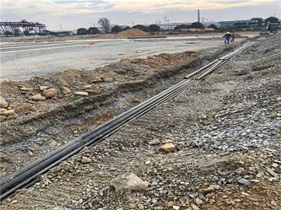 熱浸塑電線纜保護(hù)管地埋圖片